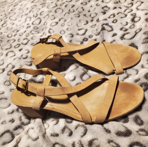 & OTHER STORIES Suede Strappy Short Heel Sandals - 6.5 - Picture 3 of 6